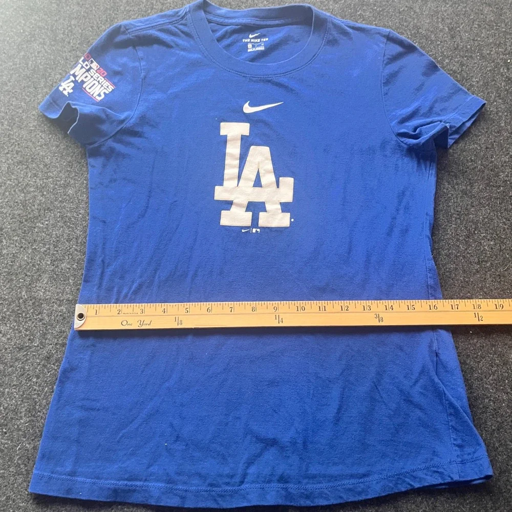 Nike Los Angeles‎ Dodgers Women S Blue Excellent 2020 World Series Champions Tee